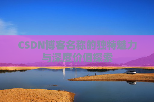 CSDN博客名称的独特魅力与深度价值探索